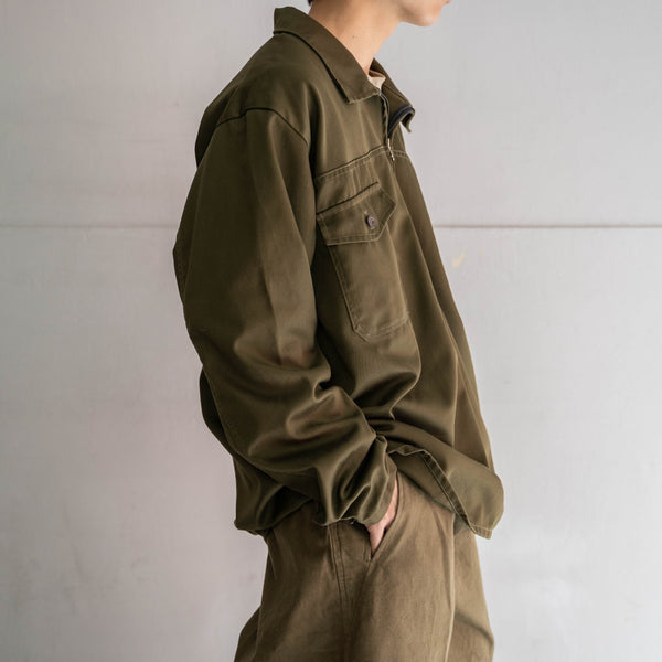 around 1980s Europe olive work smock 'mint condition'
