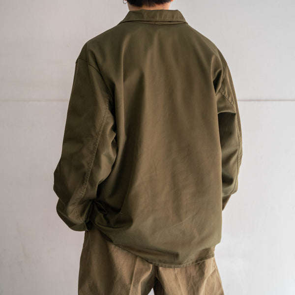around 1980s Europe olive work smock 'mint condition'