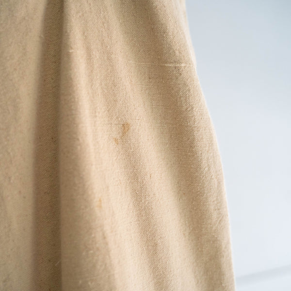 around 1980s beige color linen sailor pants