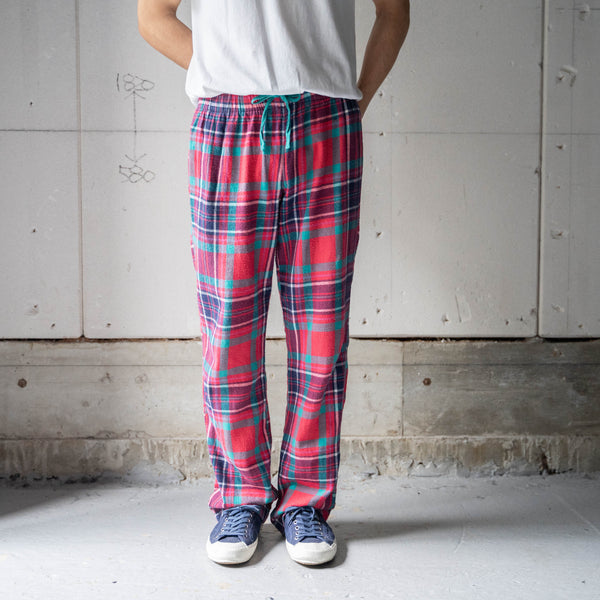 2000s OLDNAVY mulch color tartan checked pajama pants