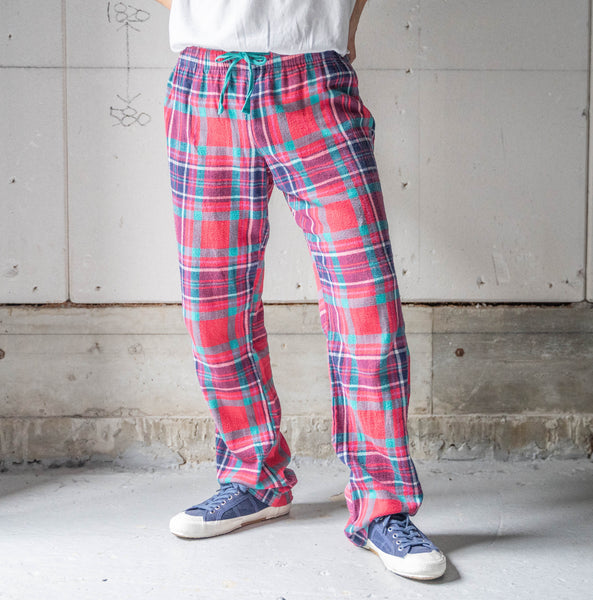 2000s OLDNAVY mulch color tartan checked pajama pants