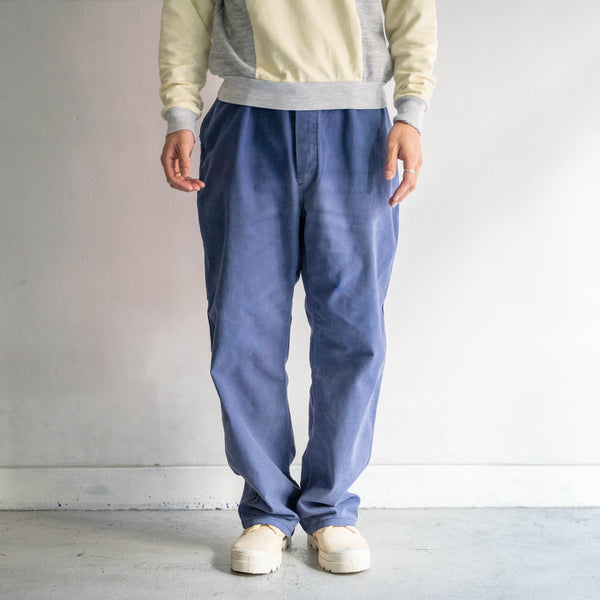 around 1970s France cotton twill work pants -good fade-