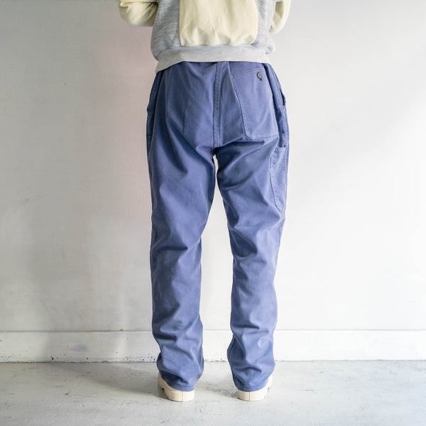 around 1970s France cotton twill work pants -good fade-