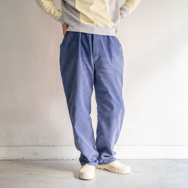 around 1970s France cotton twill work pants -good fade-