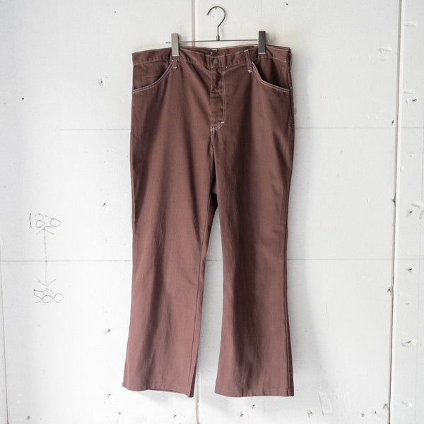 around 1980s USA? maroon color cotton satin flare pants 'mint condition'