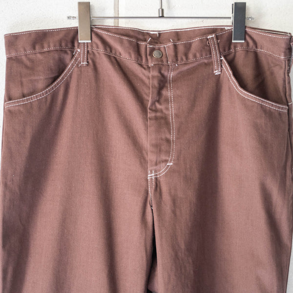 around 1980s USA? maroon color cotton satin flare pants 'mint condition'