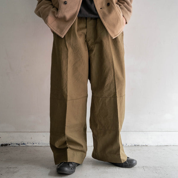 1940-50s French military M-47 pants -without cargo pockets-