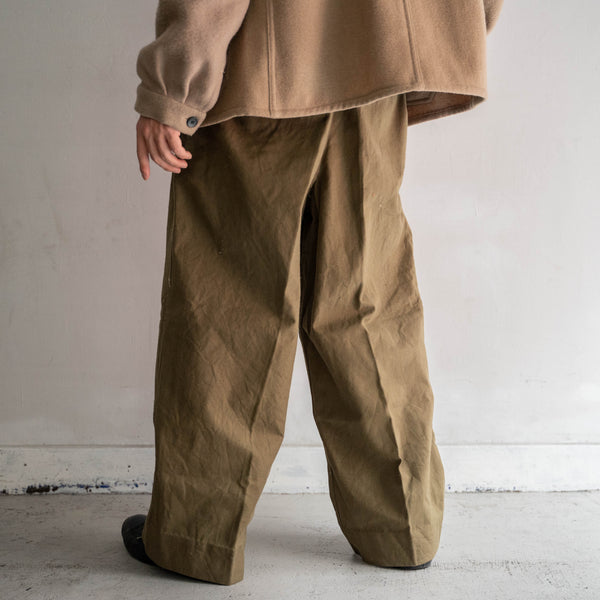 1940-50s French military M-47 pants -without cargo pockets-