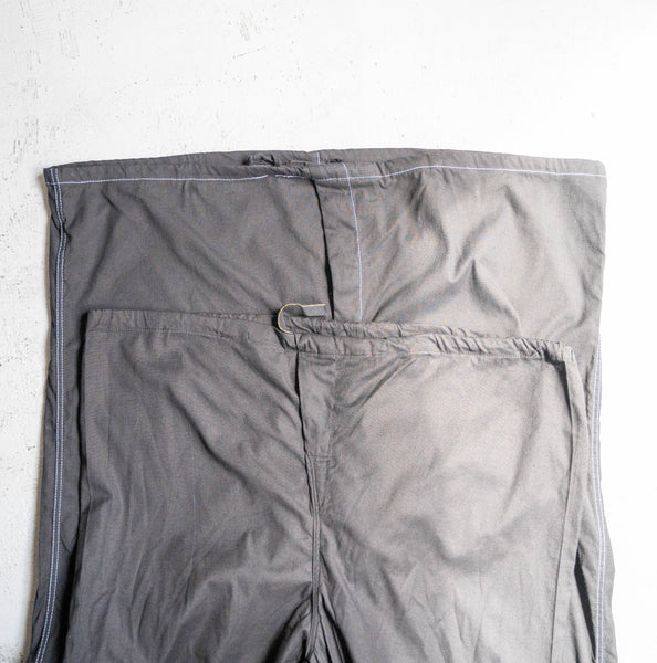 1970-80s German military pajama pants 'dead stock' -black dyed-