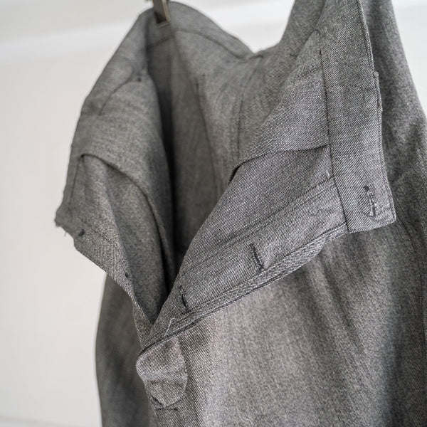 around 1950s France black chambray work pants -light weight- 'mint condition'