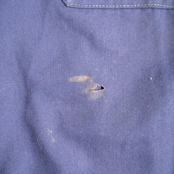 1960s Europe blue work short shirt jacket