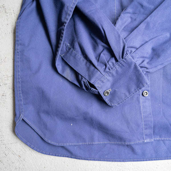 1960s Europe blue work short shirt jacket