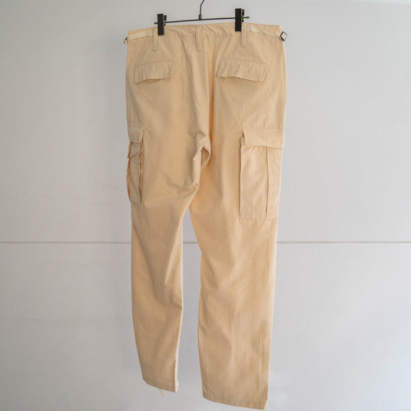 around2000s US military ecru color rip stop BDU cargo pants 'dead stock' 'civilian model'