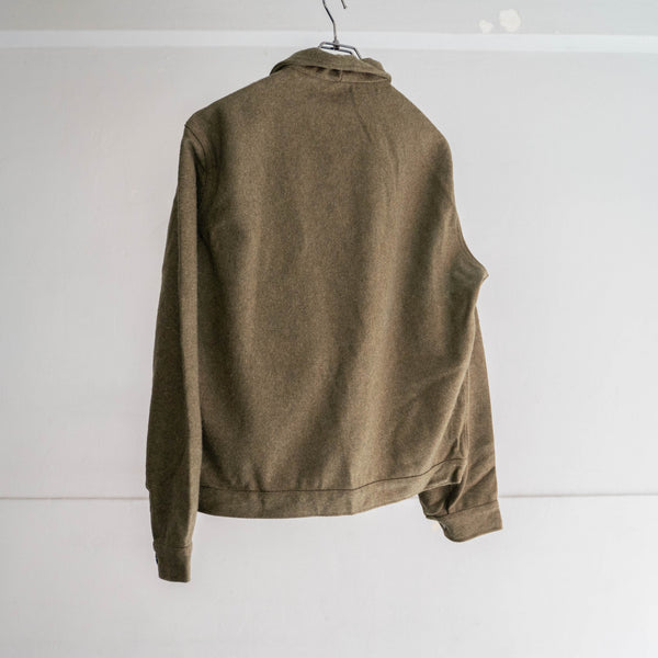 1960-70s Italian military khaki wool short jacket -black buttons- ‘dead stock’