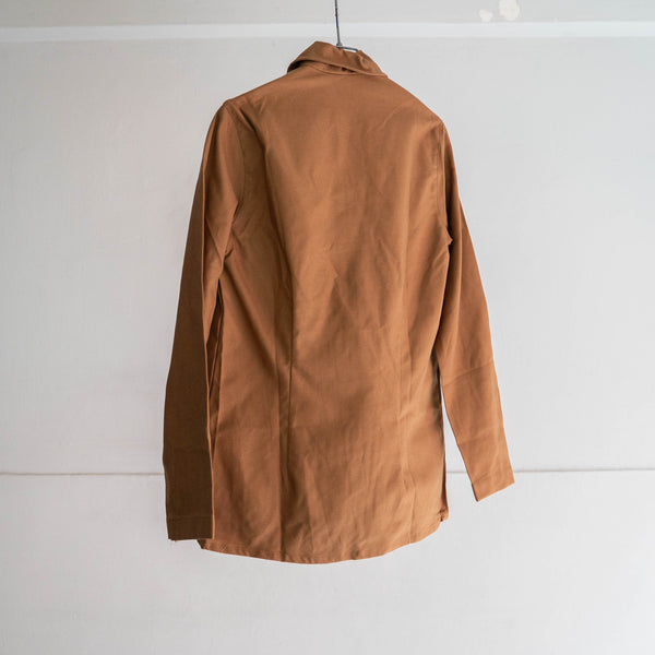 1960s Europe brown cotton work jacket ‘dead stock’