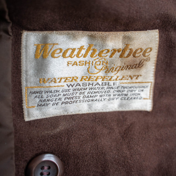 1970-80s USA brown fake suede long HAORI coat