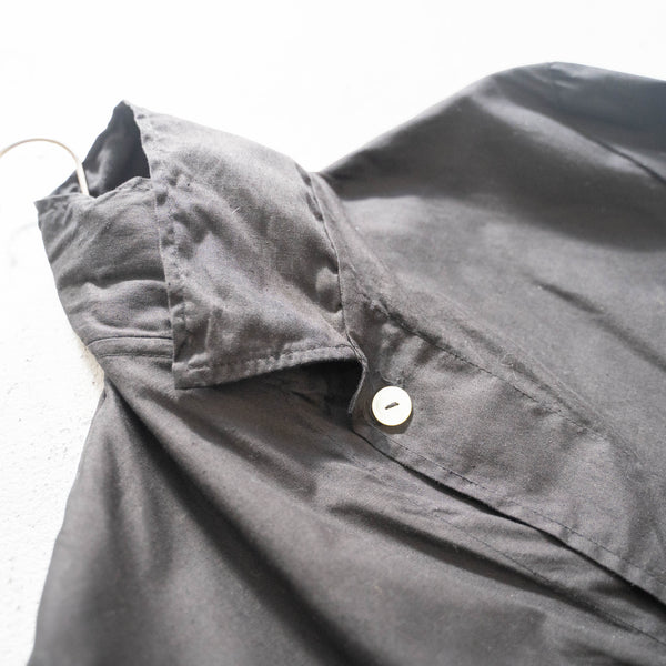 1970-80s German military pajama shirt 'dead stock' -black dyed-