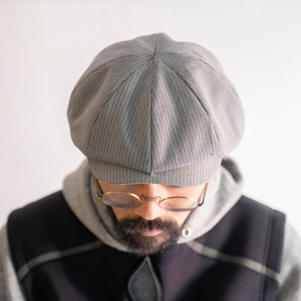 '1960s Japan vintage remake' 8 panel casquette -with adjuster- 'gray stripe'