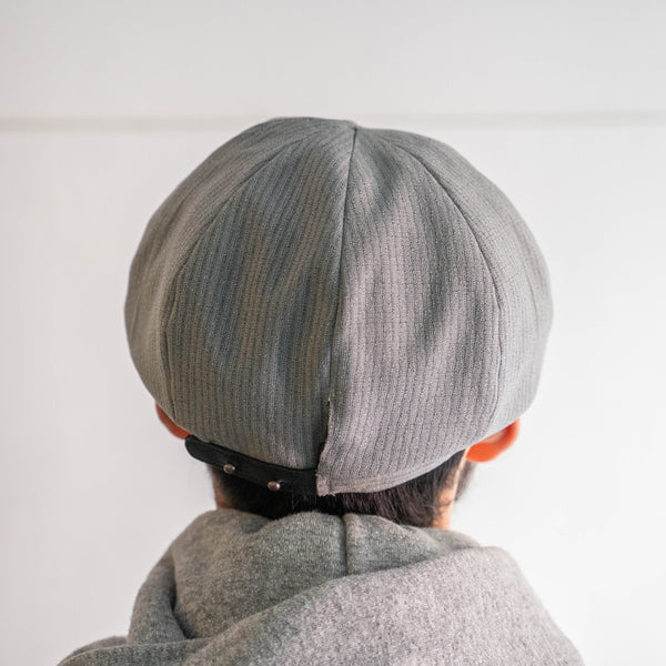 '1960s Japan vintage remake' 8 panel casquette -with adjuster- 'gray stripe'