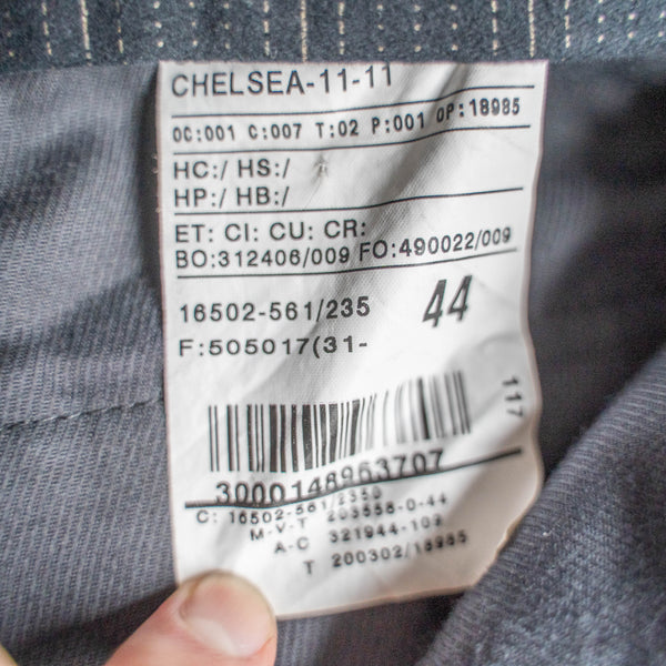 1990-00s Europe multi-stripe velour slacks