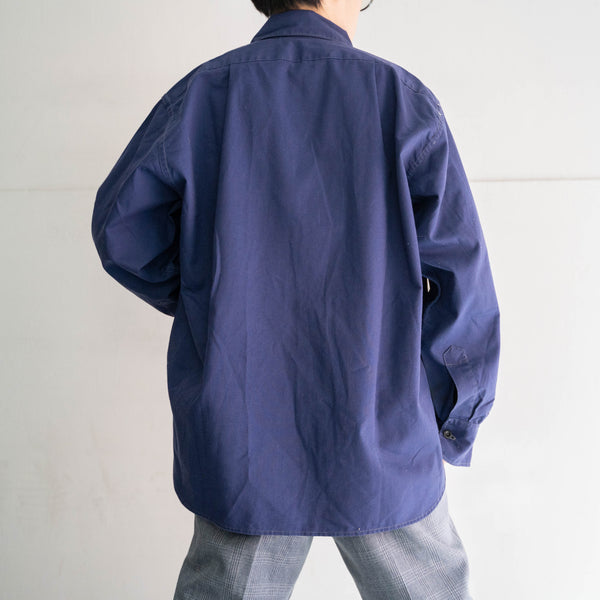 1960s Europe blue work short shirt jacket