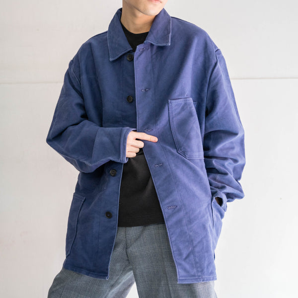 around 1970s Germany blue elephant skin work jacket