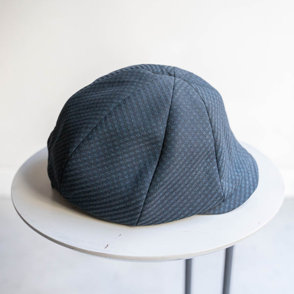 '1970s Japan vintage remake' 8 panel casquette -with adjuster- 'dark navy check'