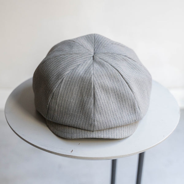 '1960s Japan vintage remake' 8 panel casquette -with adjuster- 'gray stripe'