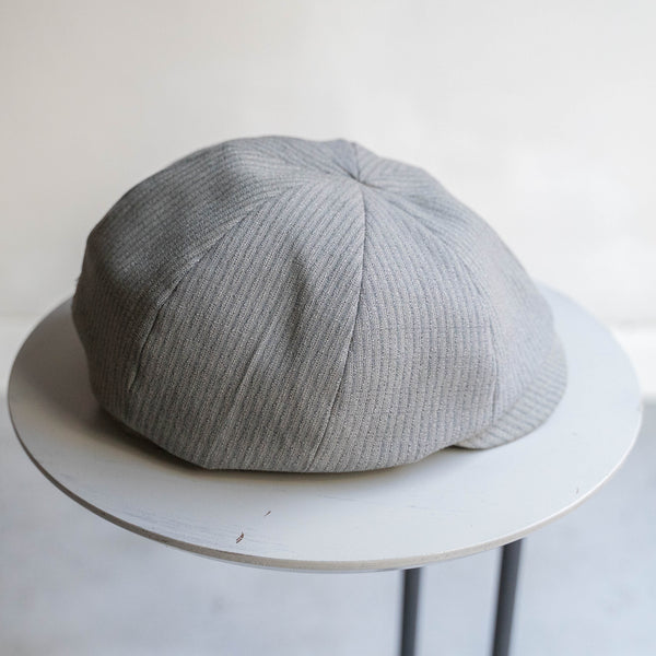 '1960s Japan vintage remake' 8 panel casquette -with adjuster- 'gray stripe'