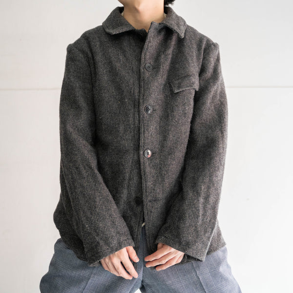 1950-60s France gray wool work jacket