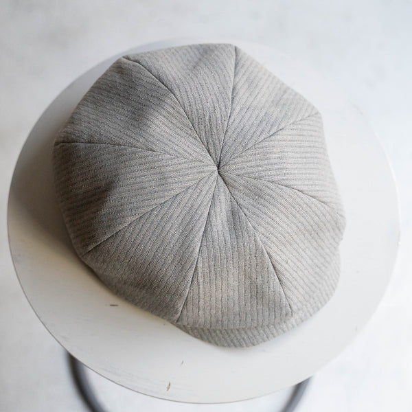 '1960s Japan vintage remake' 8 panel casquette -with adjuster- 'gray stripe'