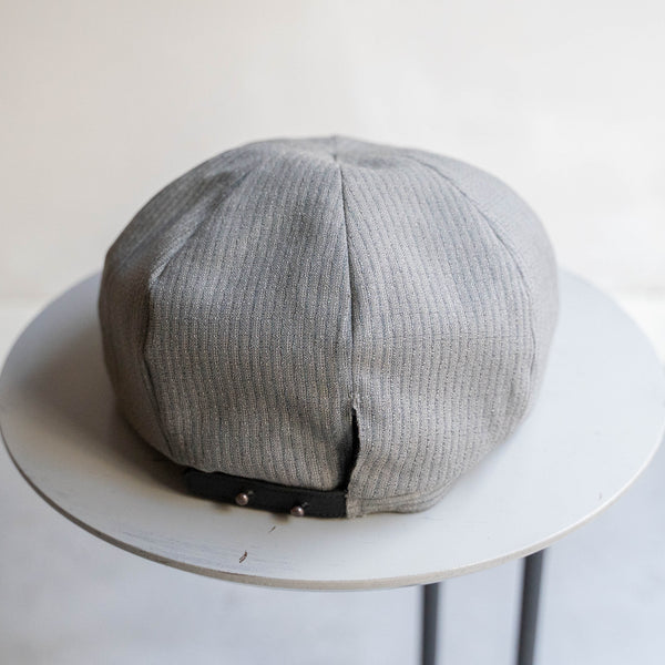 '1960s Japan vintage remake' 8 panel casquette -with adjuster- 'gray stripe'