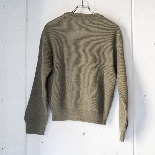 1980s French military V-neck sweater 'mint condition'