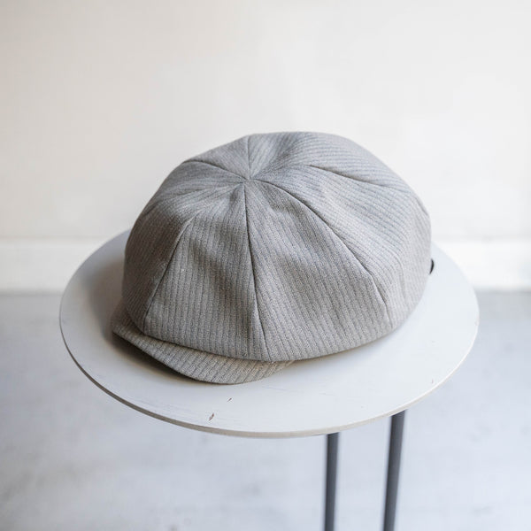 '1960s Japan vintage remake' 8 panel casquette -with adjuster- 'gray stripe'