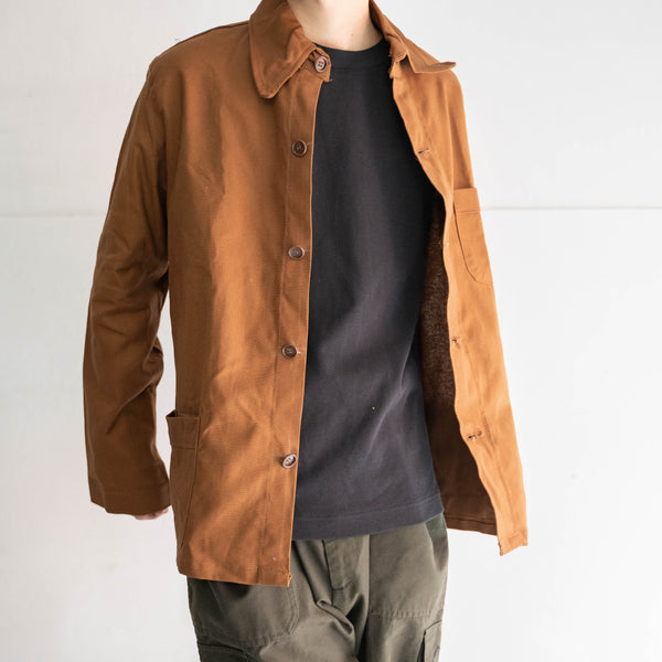 1960s Europe red brown cotton work jacket ‘dead stock’