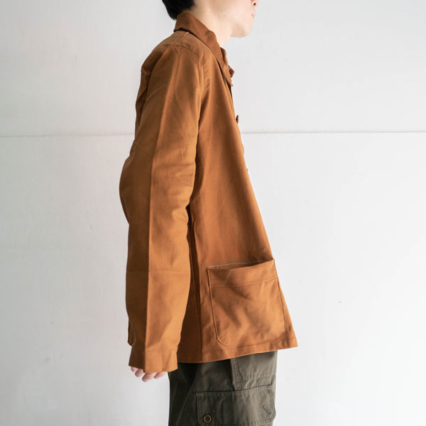 1960s Europe red brown cotton work jacket ‘dead stock’