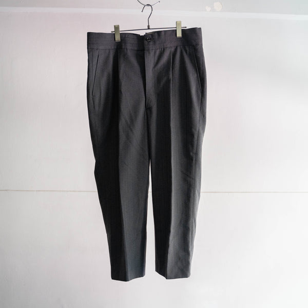 around 1960s France? gray stripe slacks 'with cinch back'