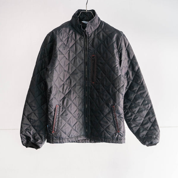 around 1990s Dutch police black color quilting jacket