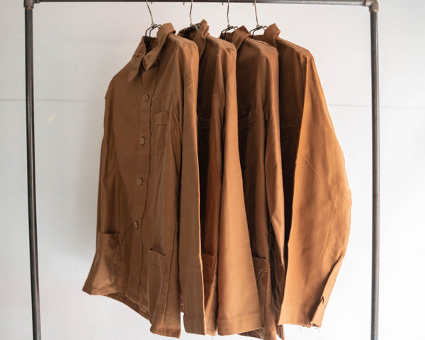 1960s Europe brown cotton work jacket ‘dead stock’