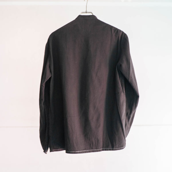 1970-80s German military double breasted chef jacket 'dead stock' -black dyed-