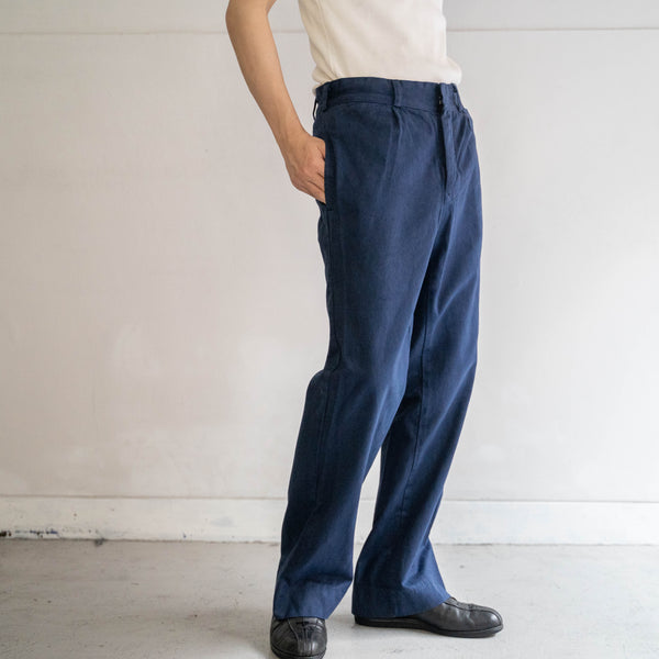 1980-90s Italian military over dyed navy chino pants