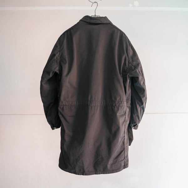 1950-80s Swedish military M-59 coat with liner -black dyed- "dead stock"