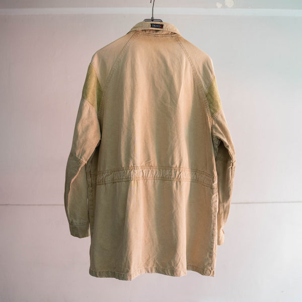 1970-80s cotton × corduroy short coat -super fade-