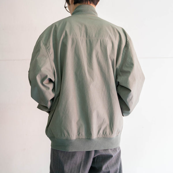 1970-80s Italian military green flight jacket with patches