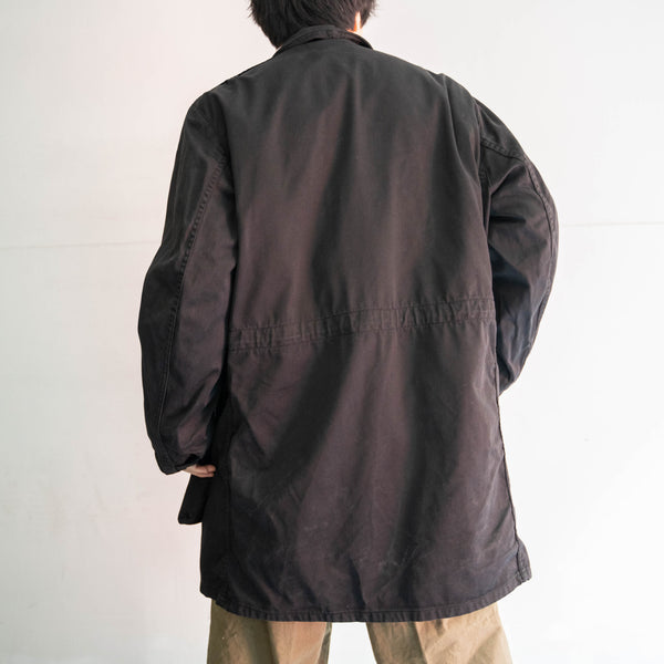 1950-80s Swedish military M-59 coat with liner -black dyed- "dead stock"
