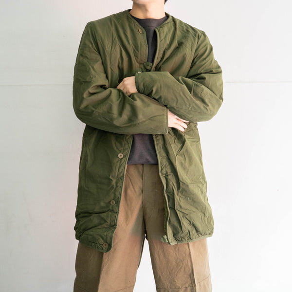 1950-80s Swedish military M-59 coat with liner -black dyed- "dead stock"
