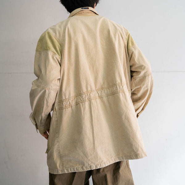 1970-80s cotton × corduroy short coat -super fade-