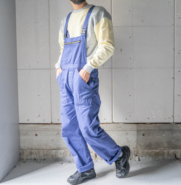 around 1980s Germany navy color cotton twill overall