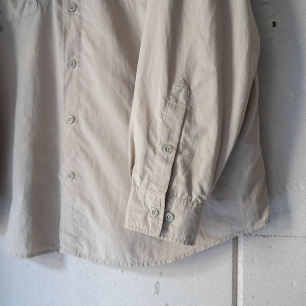 1990-2000s Columbia light beige color fishing shirt　