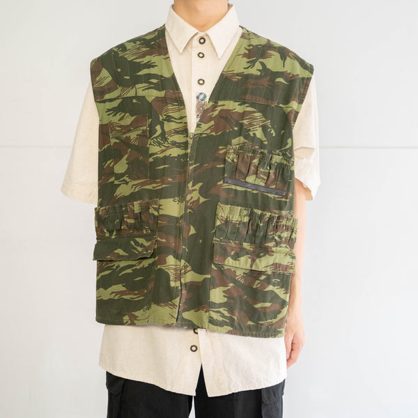 1970-80s France lizard camouflage hunting vest